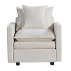 33.07   Upholstered Arm Chair with Solid Wood Frame