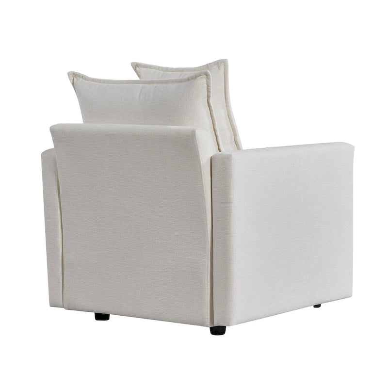 33.07   Upholstered Arm Chair with Solid Wood Frame