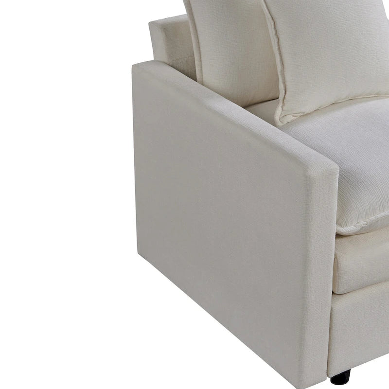 33.07   Upholstered Arm Chair with Solid Wood Frame