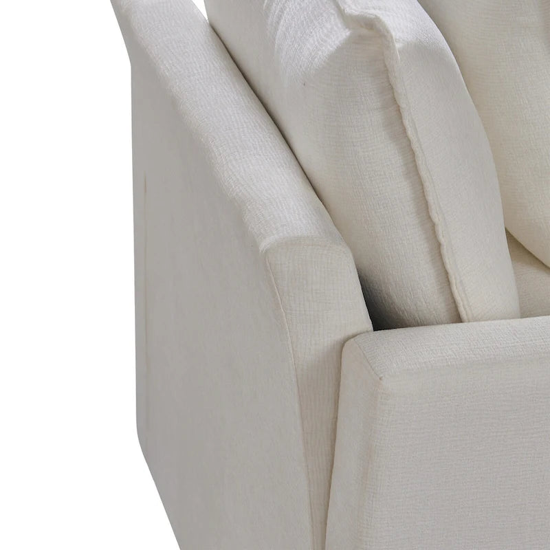 33.07   Upholstered Arm Chair with Solid Wood Frame