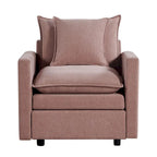 33.07   Upholstered Arm Chair with Solid Wood Frame