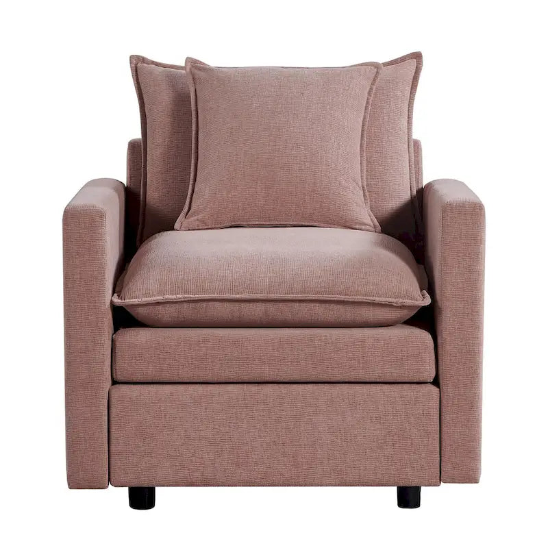33.07   Upholstered Arm Chair with Solid Wood Frame