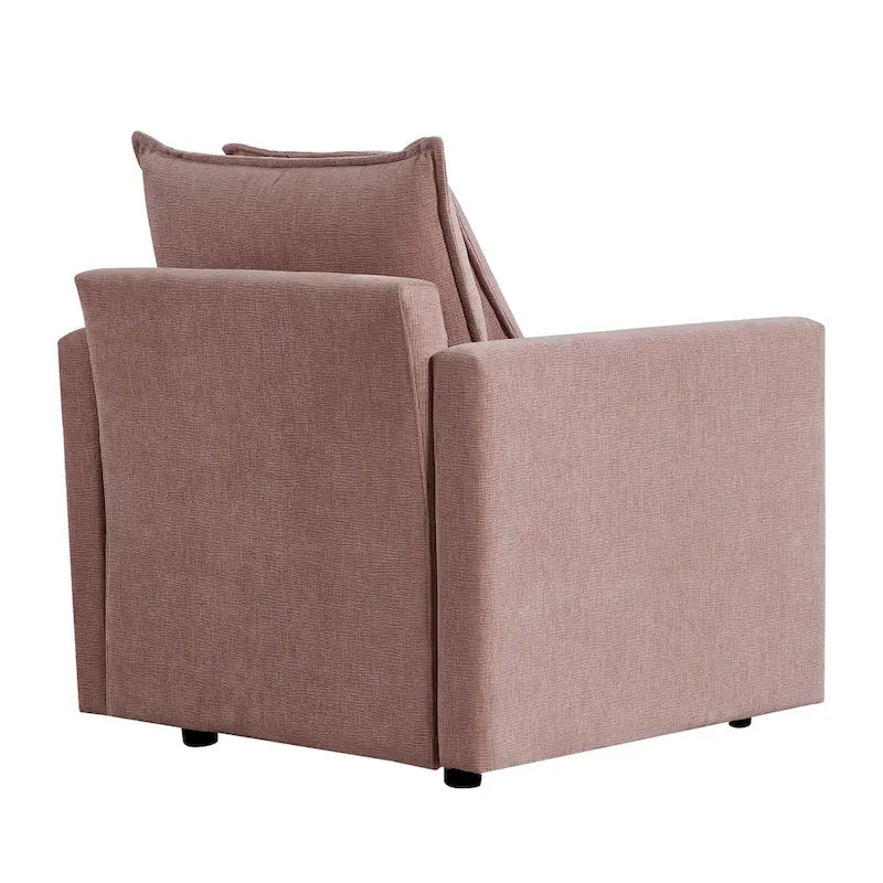 33.07   Upholstered Arm Chair with Solid Wood Frame