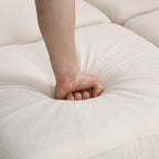 103   Sectional Sofa Couch Sofa Bed U-shaped Sofa with Two Movable Ottoman and Three USB Ports