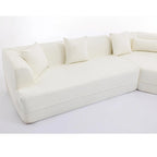 Boucle Modular Sleeper Sectional Sofa with Free Combination