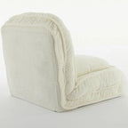 White 47.8   Adjustable Chaise Longue Chair with High Back