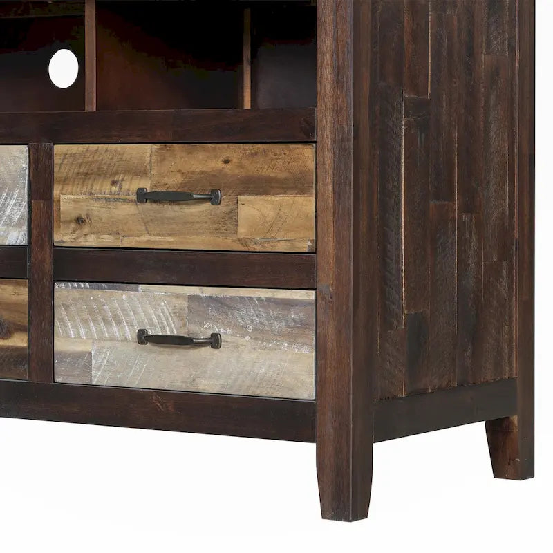 TV Stand with 6 Drawers and 3 Shelves