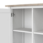 Bush Furniture Mayfield Accent Cabinet with Doors and Storage