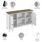 Bush Furniture Mayfield Accent Cabinet with Doors and Storage