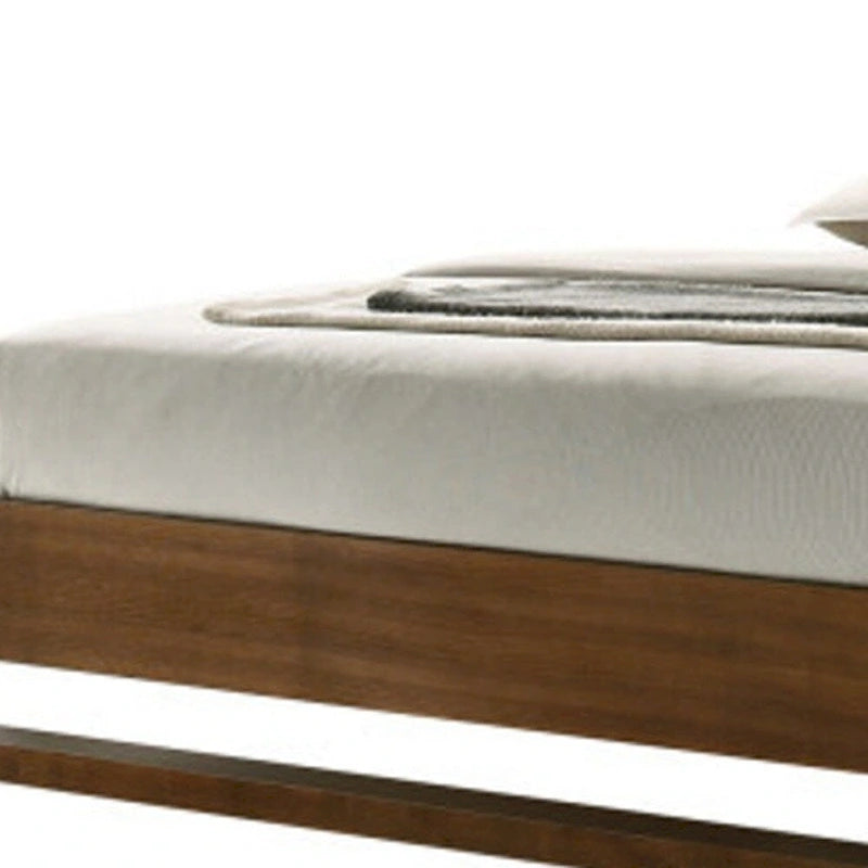 HomeRoots Brown Wood Queen Bed Frame