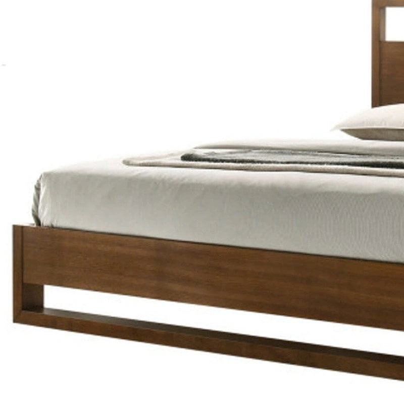 HomeRoots Brown Wood Queen Bed Frame