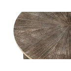 31.5   Farmhouse Round Coffee Table with 2-Tier Storage & Metal Leg