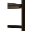 31.5   Farmhouse Round Coffee Table with 2-Tier Storage & Metal Leg