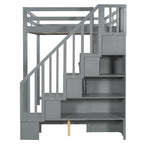 Full Over Full Size Murphy Bed with Hydraulic Lift & Desk Design