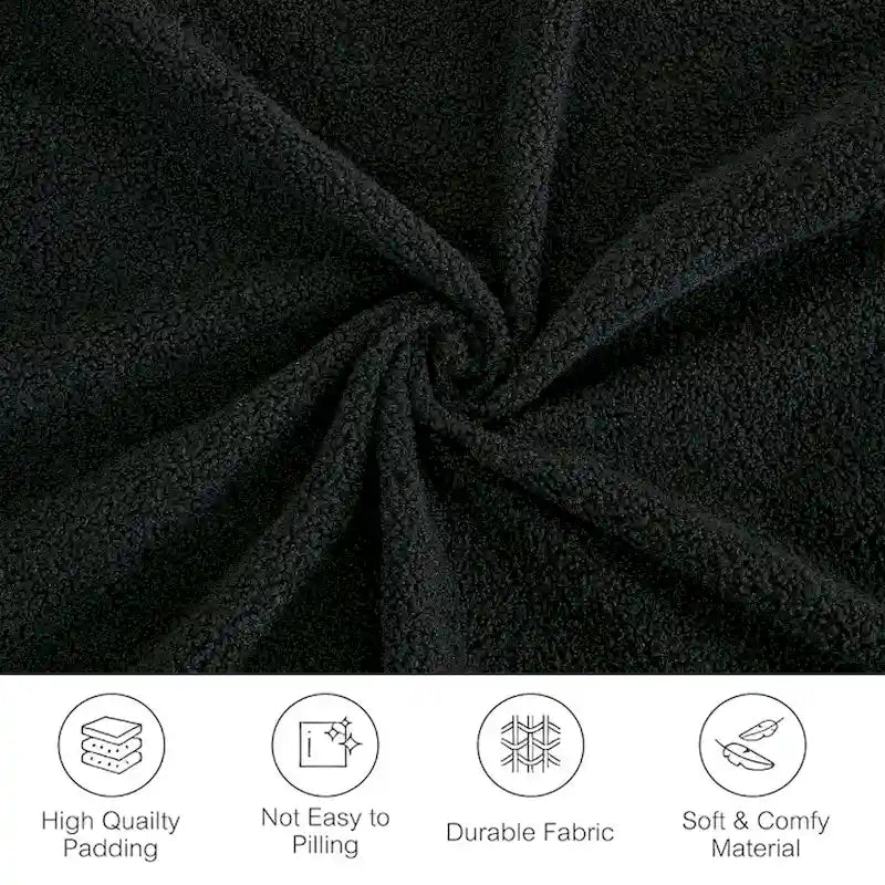 133   Lamb Velvet Convertible Sleeper Sofa with 7 Pillows (3 Back + 4 Throw), Foldable Gaming Bed Design