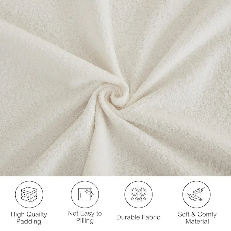 133   Lamb Velvet Convertible Sleeper Sofa with 7 Pillows (3 Back + 4 Throw), Foldable Gaming Bed Design