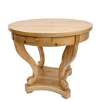 Curved Legs Farmhouse Small Size Round Dining Table End Table Side Table Coffee Table