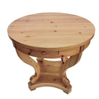 Curved Legs Farmhouse Small Size Round Dining Table End Table Side Table Coffee Table