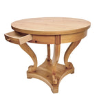 Curved Legs Farmhouse Small Size Round Dining Table End Table Side Table Coffee Table