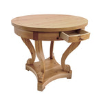 Curved Legs Farmhouse Small Size Round Dining Table End Table Side Table Coffee Table