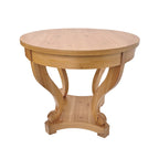 Curved Legs Farmhouse Small Size Round Dining Table End Table Side Table Coffee Table