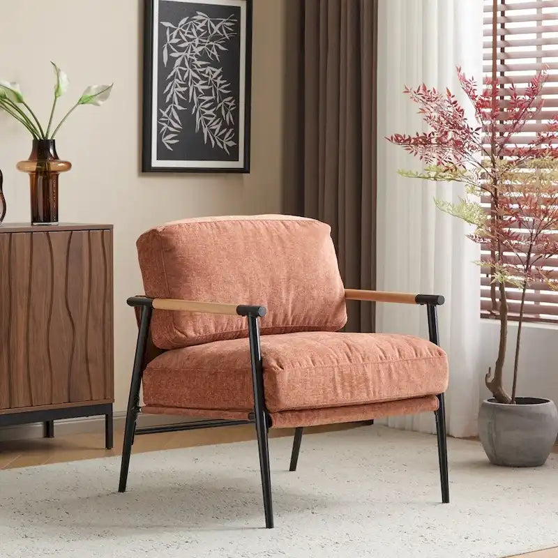 27.56   Modern Accent Chair with Plush Cushions