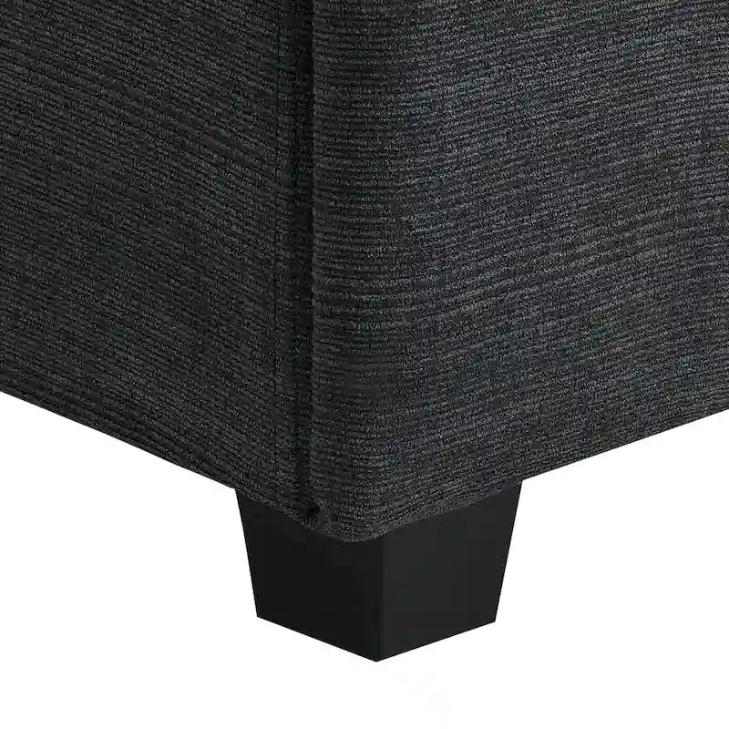 128   Chenille U-Shaped Sectional Sofa with Ottoman, 6-Seater Couch Set and Hidden Storage, USB Charging & Cup Holders