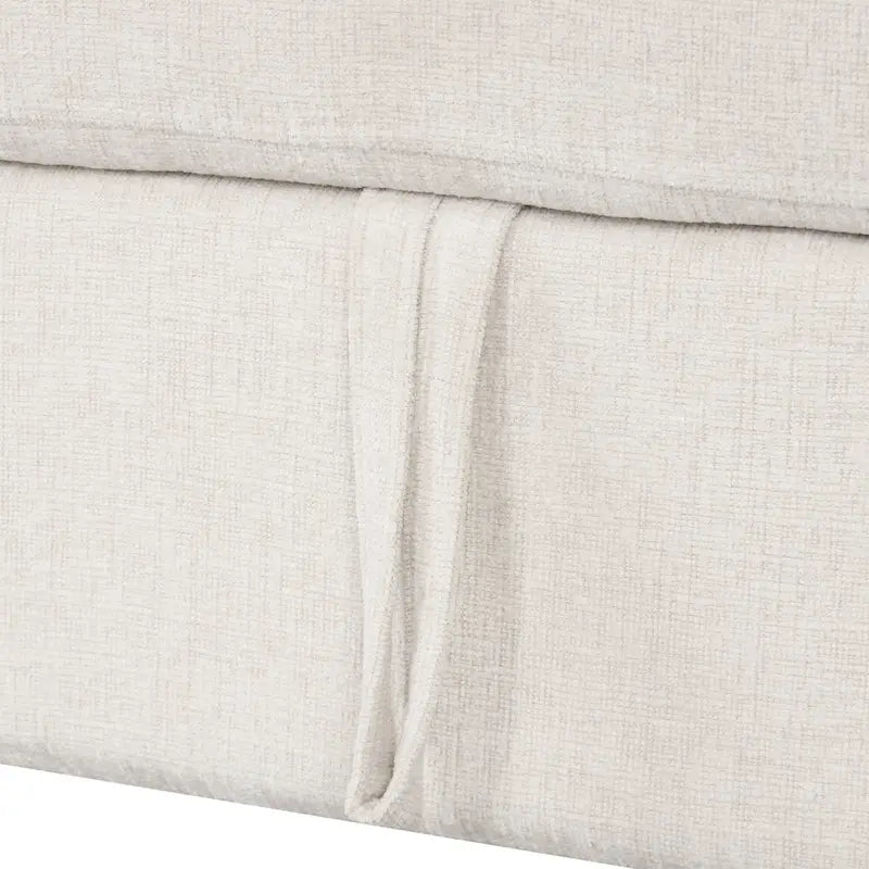 108.6   Chenille U-Shaped Sectional Sofa Bed with USB Ports, Storage Chaise, and 3 Back Pillows