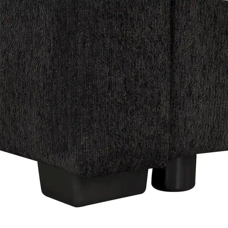 108.6   Chenille U-Shaped Sectional Sofa Bed with USB Ports, Storage Chaise, and 3 Back Pillows