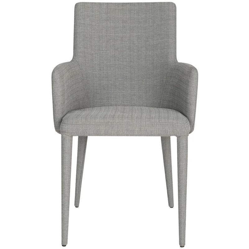 SAFAVIEH Elois Mid-Century Dining Modern White Arm Chair - 23.6   W x 21.6   L x 35.5   H - 24  Wx22  Dx36  H