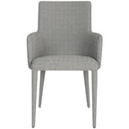 SAFAVIEH Elois Mid-Century Dining Modern White Arm Chair - 23.6   W x 21.6   L x 35.5   H - 24  Wx22  Dx36  H