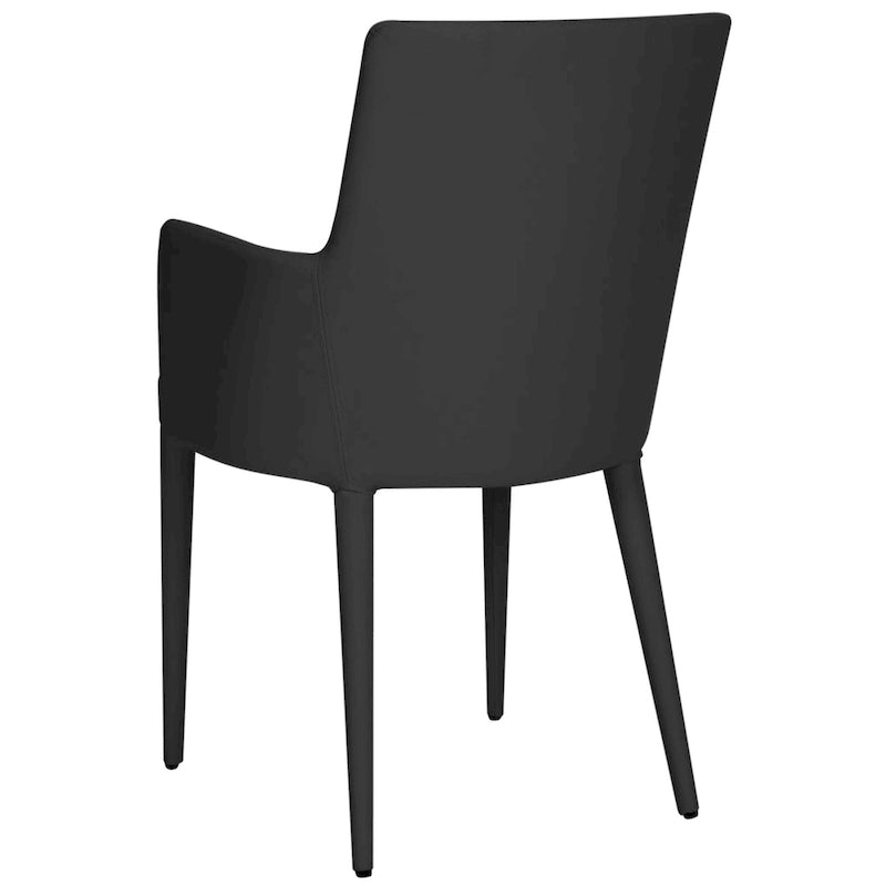 SAFAVIEH Elois Mid-Century Dining Modern White Arm Chair - 23.6   W x 21.6   L x 35.5   H - 24  Wx22  Dx36  H