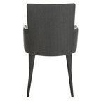 SAFAVIEH Elois Mid-Century Dining Modern White Arm Chair - 23.6   W x 21.6   L x 35.5   H - 24  Wx22  Dx36  H
