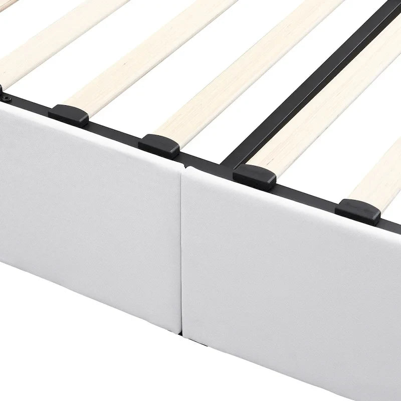 Upholstered Platform Bed with Hydraulic Storage System