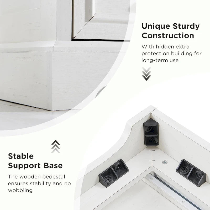 Farmhouse 6 Drawer Dresser for Bedroom, Chest of Drawers, TV Stand