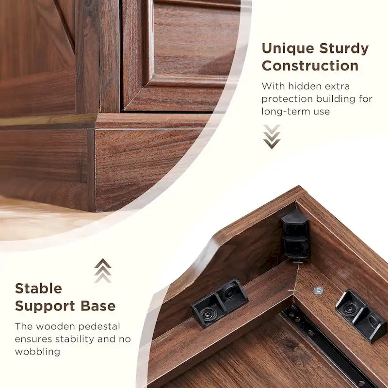 Farmhouse 6 Drawer Dresser for Bedroom, Chest of Drawers, TV Stand