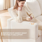 U Shape Modular Sofa, 7 Seat Chenille Sectional Upholstered Couch Set