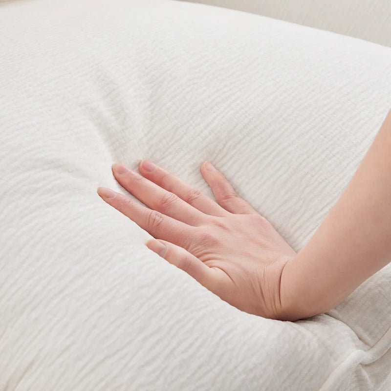 U Shape Modular Sofa, 7 Seat Chenille Sectional Upholstered Couch Set