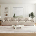 Modular Cloud Sectional Couches, Down Filled Comfort Minimalist Deep Sofa Couches for Office Apartment