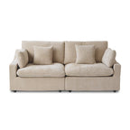 Modular Cloud Sectional Couches, Down Filled Comfort Minimalist Deep Sofa Couches for Office Apartment
