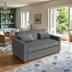 69   Corduroy Sleeper Sofa with Adjustable Backrest & Storage Pocket