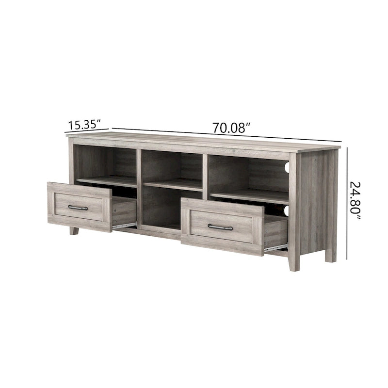 70   TV Stand with Drawers & Storage for TVs Up to 60