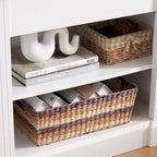 White 66   TV Stand with Large Cabinet & Adjustable Shelves for TVs Up to 65