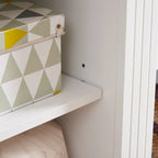 White 66   TV Stand with Large Cabinet & Adjustable Shelves for TVs Up to 65