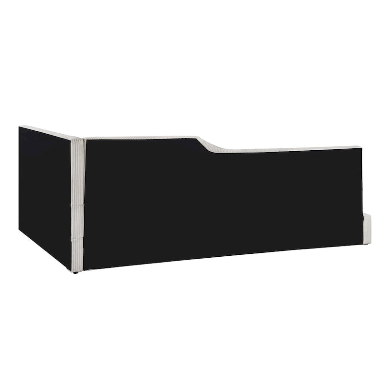 Full Size L-Shaped Daybed with Solid Frame, 500LBS Weight Capacity