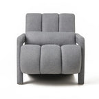 Dark Grey Modern 27.5   Upholstered Accent Chair with Pillow and High-Density Foam for Living Room