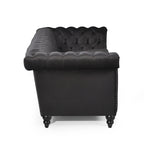 Chesterfield 3-seater Sofa with Button Tufting and Nailheads