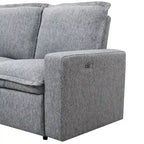 89.76   L-Shaped 5-Seater Sofa with Recliner
