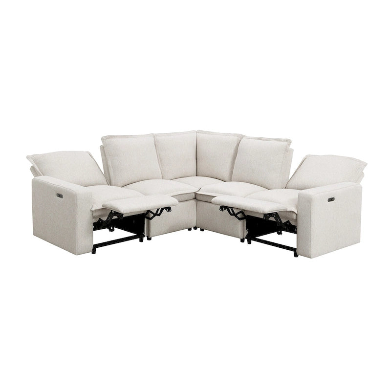 89.76   L-Shaped 5-Seater Sofa with Recliner