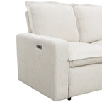 89.76   L-Shaped 5-Seater Sofa with Recliner